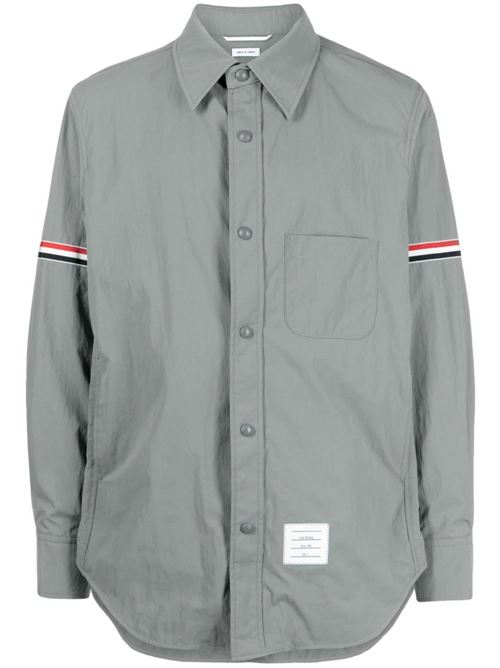 Shirt jacket with RWB band THOM BROWNE | MJO067A04391035